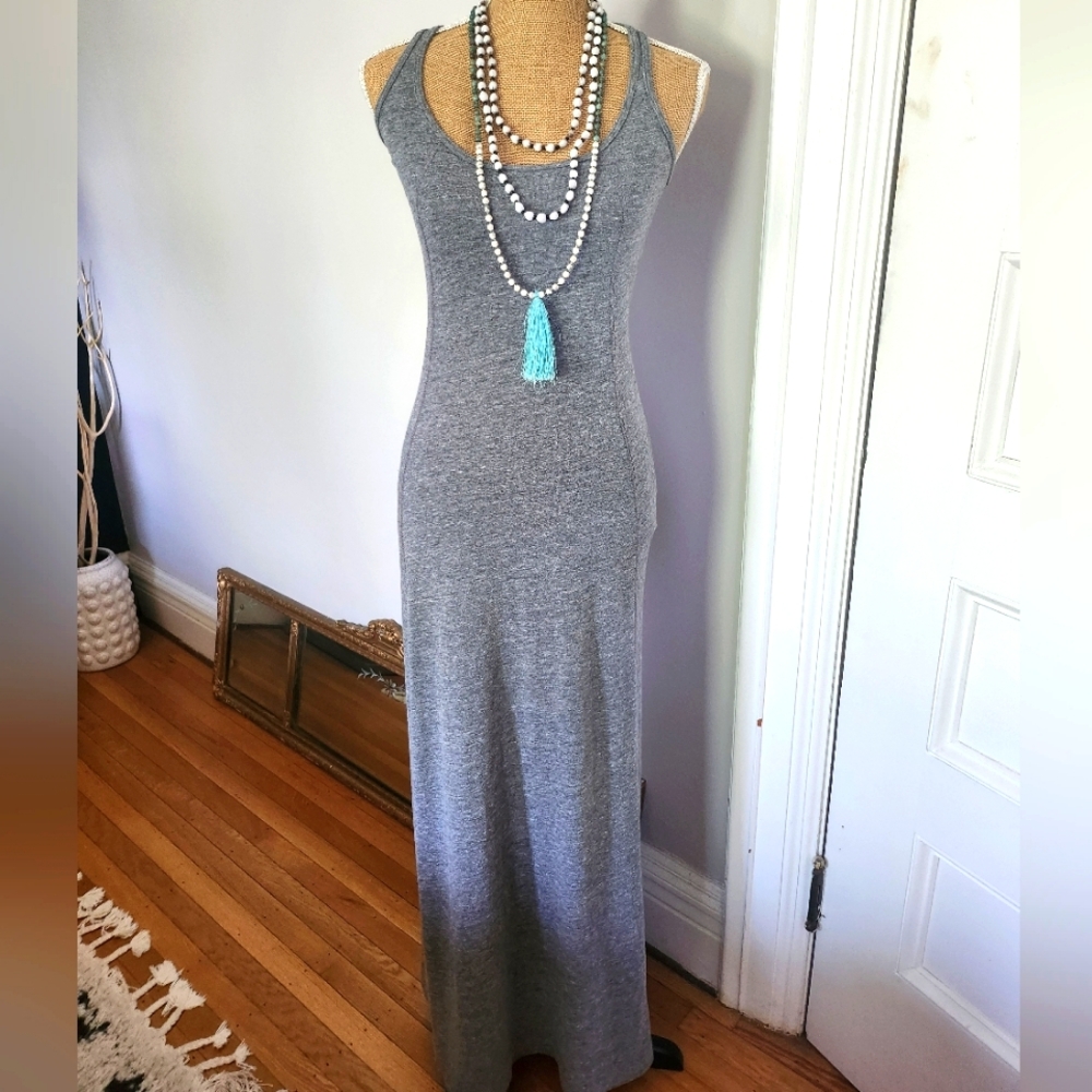 Gray daftbird Skater Maxi Dress